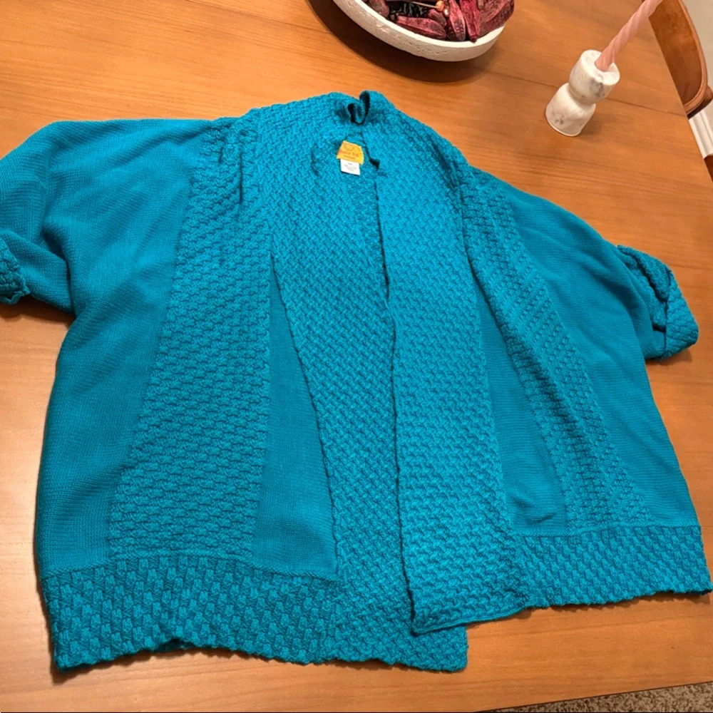 Ruby Rd. Teal Textured Blouse - Picture 2 of 6